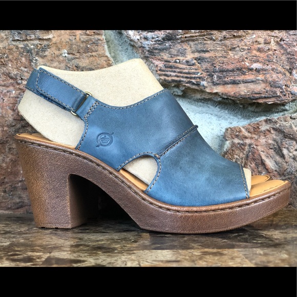 BORN Wekiva Leather Open Toe Ankle Strap sandals - Picture 7 of 11